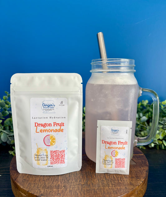 Dragon Fruit Lemonade - Lactation Drink Mix