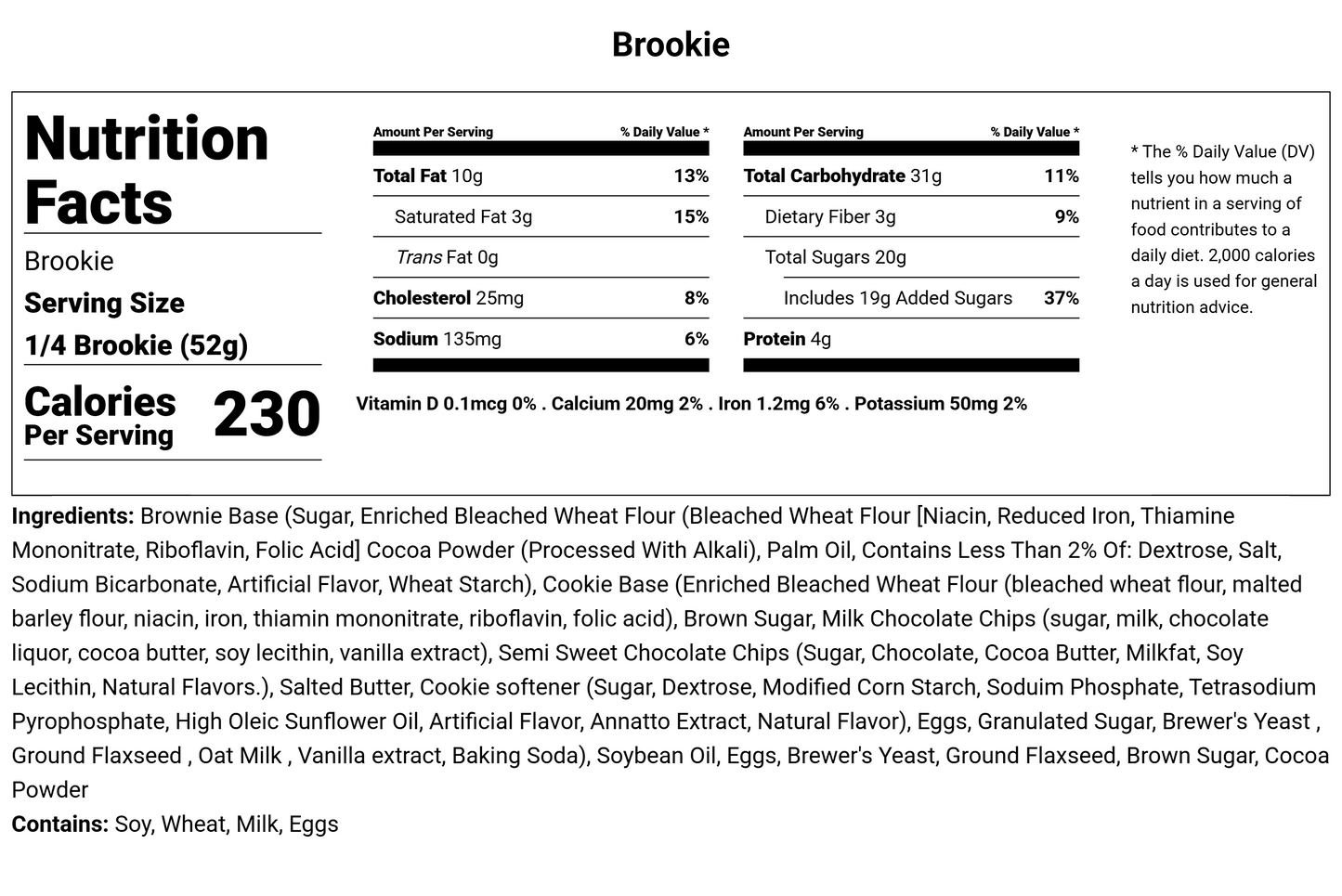 Brookie - Lactation Treat