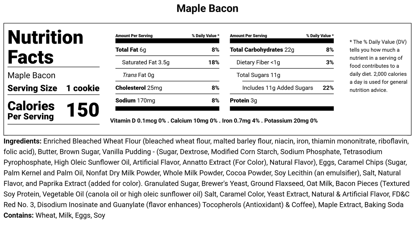 Maple Bacon š„ Lactation Cookies