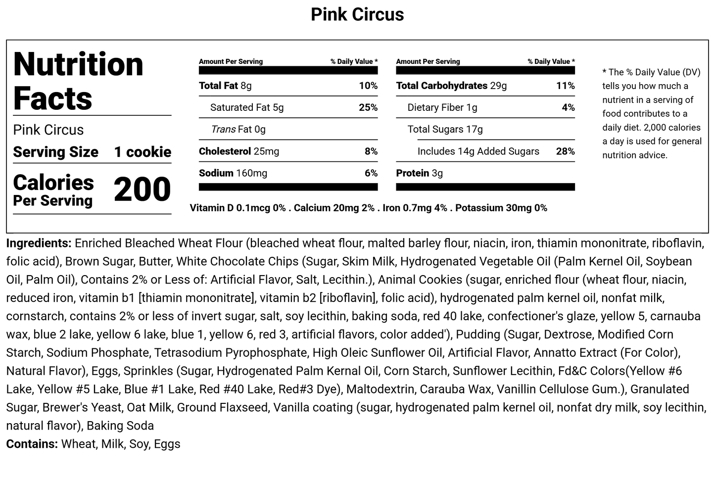 Pink Circus 🩷 ✨ Lactation Cookies