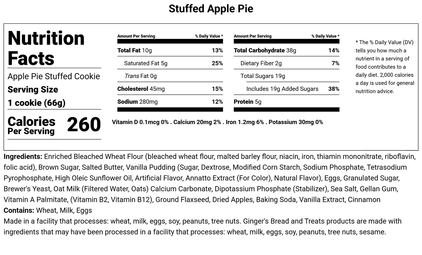 Apple Pie - Stuffed Lactation Cookies