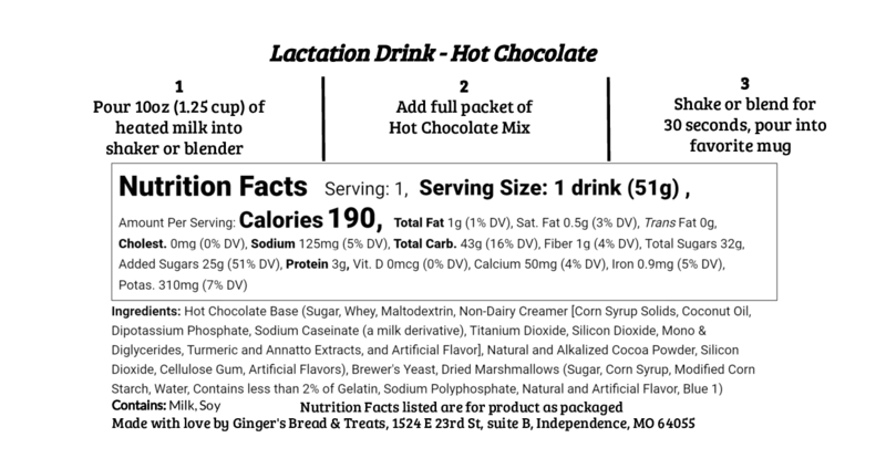 Hot Chocolate - Lactation Drink Mix