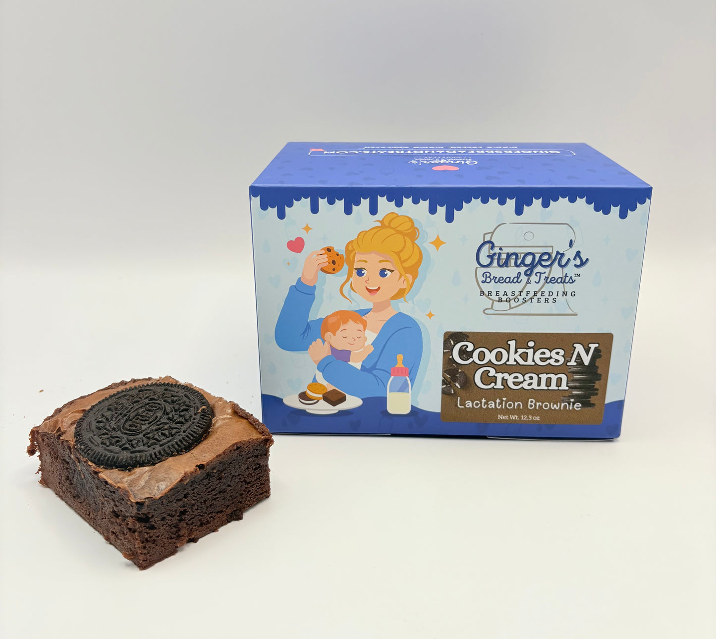 Cookies N' Cream Brownies - Lactation Brownies 6pk