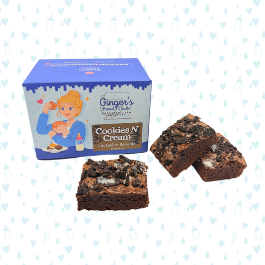 Cookies N' Cream Brownies - Lactation Brownies 6pk