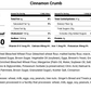 Cinnamon Crumb - Lactation Bread