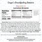 Ginger's Signature Brownie - Lactation Brownies 6pk
