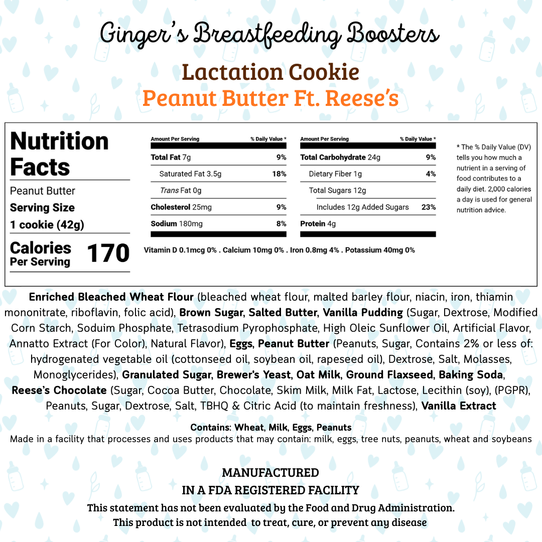 Peanut Butter Cup - Lactation Cookies