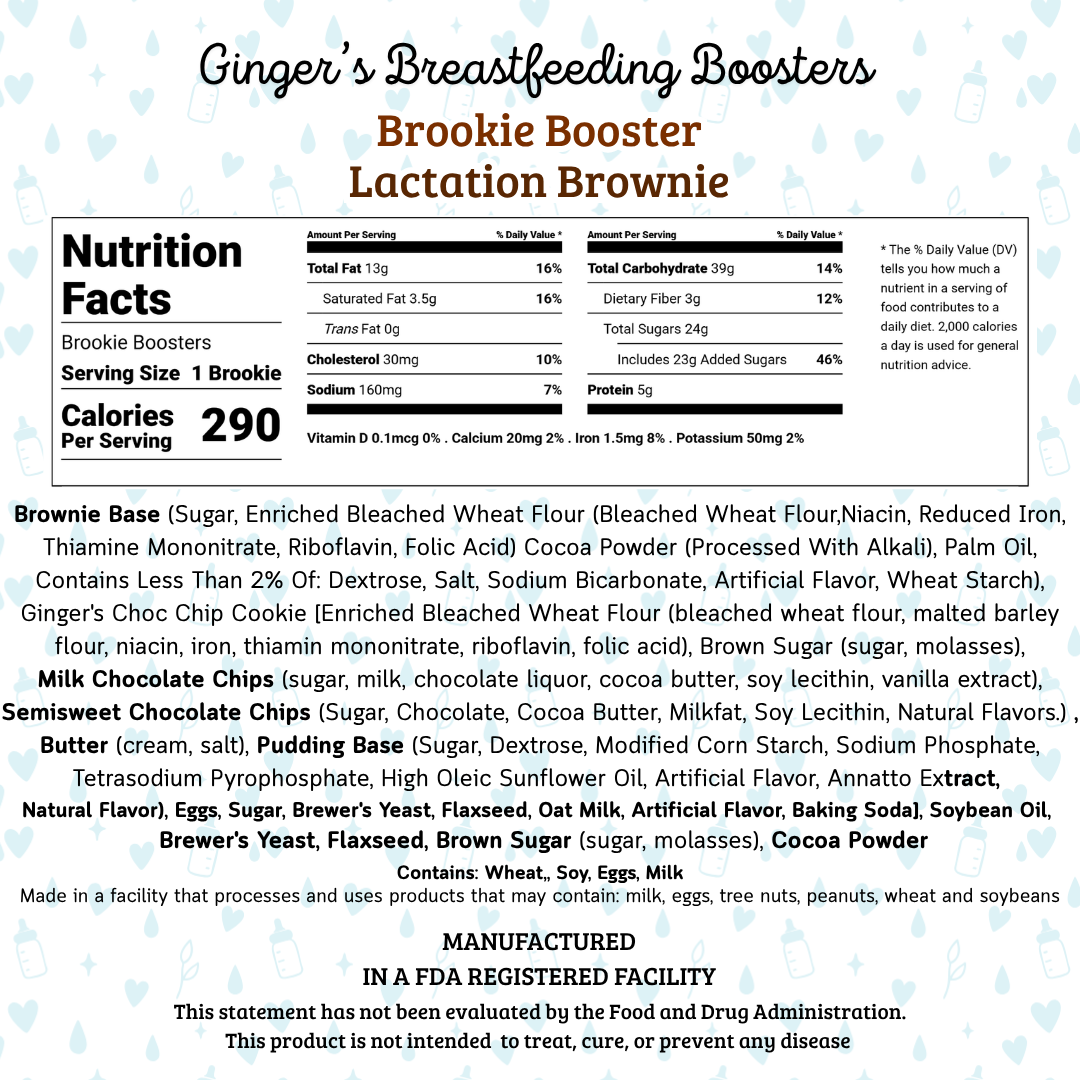 Brookie Boosters - Lactation Brownies 6pk