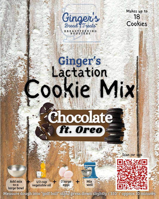 Dry Mix Chocolate - ft. Oreo - Lactation Cookie Mix