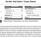 Dry Mix Red Velvet & Cream Cheese - Lactation Cookie Mix