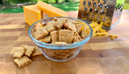 Mama Munchers™ Cheesy Cheddar - Lactation Snack Crackers