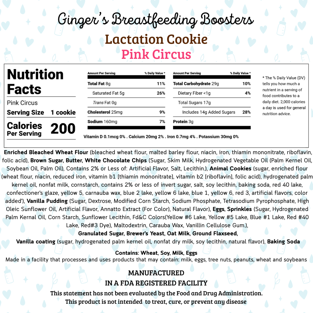 Pink Circus 🩷 ✨ Lactation Cookies