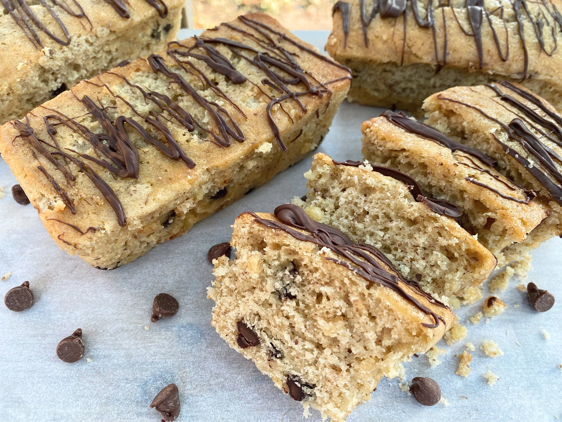 Vegan Chocolate Chip Banana Bread Mini Loaves — Milk & Cookies Bakeshop